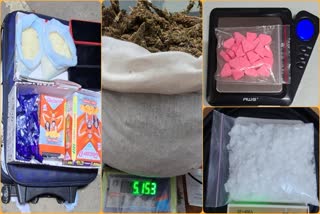 CCB police seized drugs worth 5 crores  police seized drugs worth 5 crores in Bangalore  Bangalore CCB police special operation  ಬೆಂಗಳೂರು ಸಿಸಿಬಿ ಪೊಲೀಸರ ವಿಶೇಷ ಕಾರ್ಯಾಚರಣೆ  5 ಕೋಟಿಗೂ ಹೆಚ್ಚು ಮೌಲ್ಯದ ಮಾದಕ ಜಪ್ತಿ  ಮಾದಕ ದಂಧೆಯ ವಿರುದ್ಧ ಸಮರ  ಬೆಂಗಳೂರು ಸಿಸಿಬಿಯ ಮಾದಕ ವಸ್ತು ನಿಗ್ರಹ ದಳದ ಪೊಲೀಸರು  ವಿವಿಧ ಮಾದಕ ವಸ್ತುಗಳನ್ನು ವಶಕ್ಕೆ  ಹಣ ಗಳಿಸುವ ಉದ್ದೇಶದಿಂದ ಡ್ರಗ್‌ ಪೆಡ್ಲಿಂಗ್  ನಿಷೇಧಿತ ಮಾದಕ ಪದಾರ್ಥ