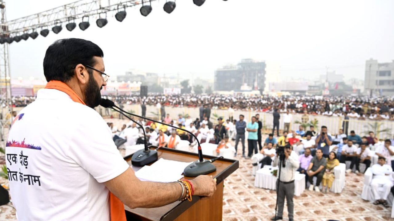 CM Nayab Saini in PANIPAT MARATHON