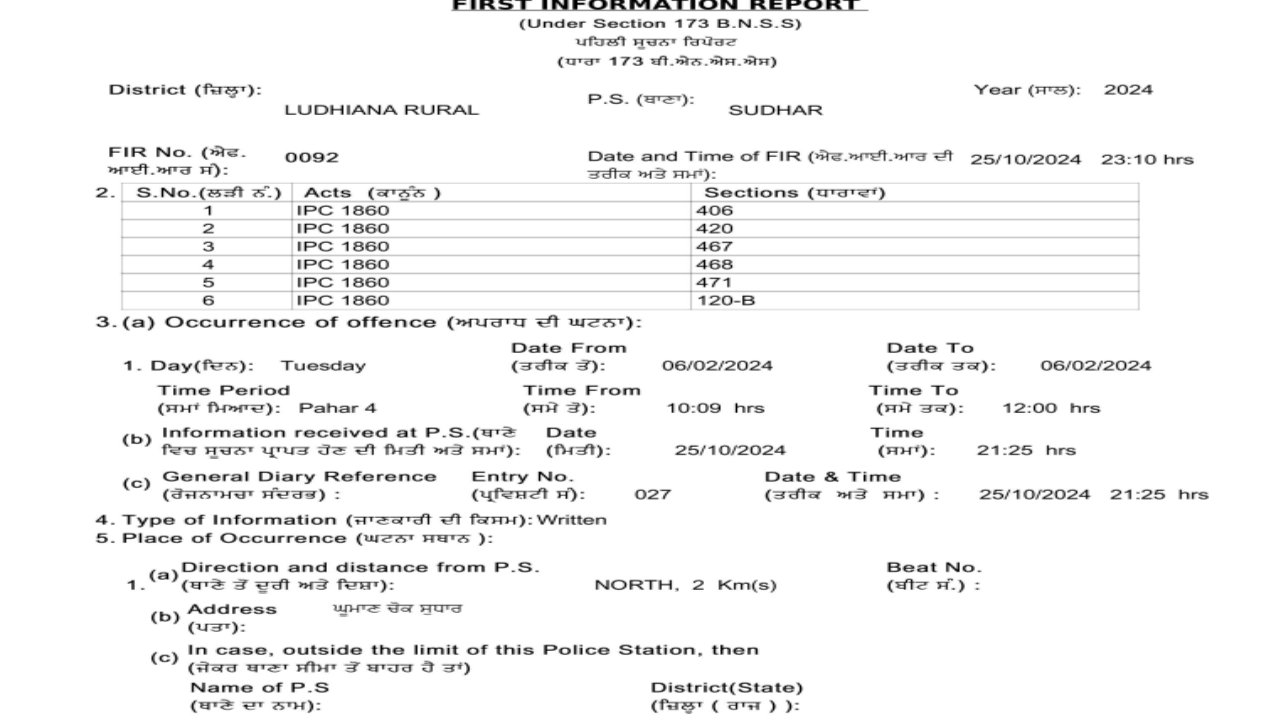 FIR filed against AAP MLA Harmeet Singh Pathanmajra's wife