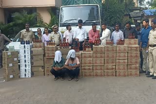 Mumbra Bypass Road State Excise Department action, Liquor stock worth 18.75 lakh seized