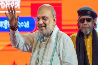 Union Home Minister Amit Shah at the BJP's membership drive, in Kolkata, Sunday, Oct. 27, 2024.