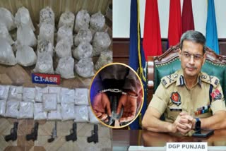 Cross-border drug bust Punjab police seize 105 kg heroin two smugglers arrested with foreign pistols