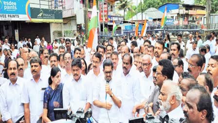 എഡിഎം നവീൻ ബാബുവിൻ്റെ മരണം  VM SUDHEERAN  CONGRESS MARCH KANNUR COLLECTORATE  കോൺഗ്രസ് മാർച്ച്