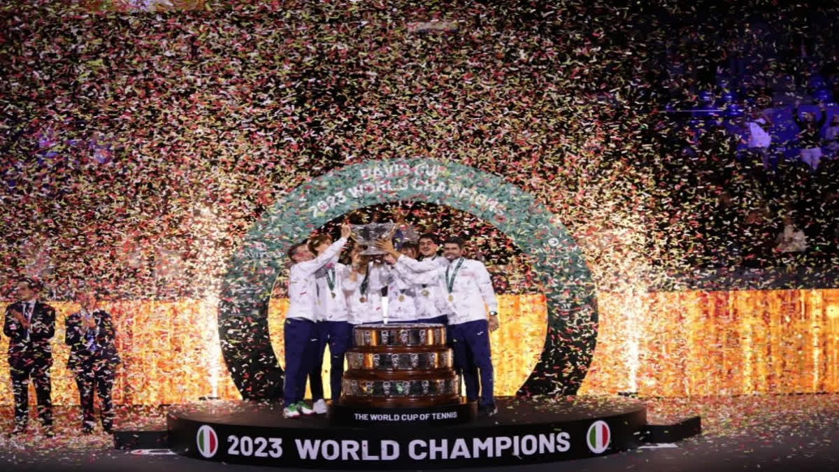 Jannik Sinner capped his perfect week by leading Italy to its first Davis Cup title in nearly five decades.