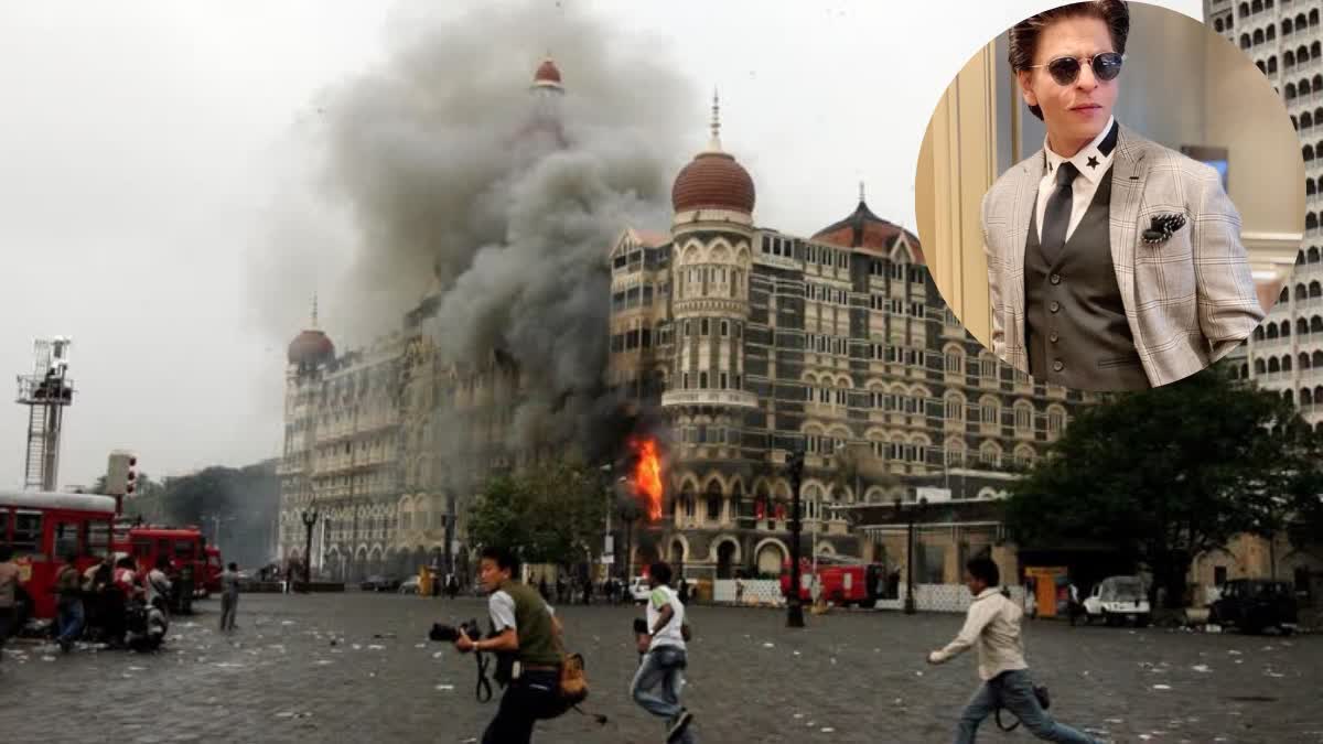 WATCH: Shahrukh paid tribute to the heroes of 26/11 at the Gateway of India, also attended Global Peace Event