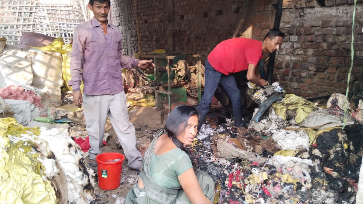 Fire In Cotton Warehouse In Shiekhpura