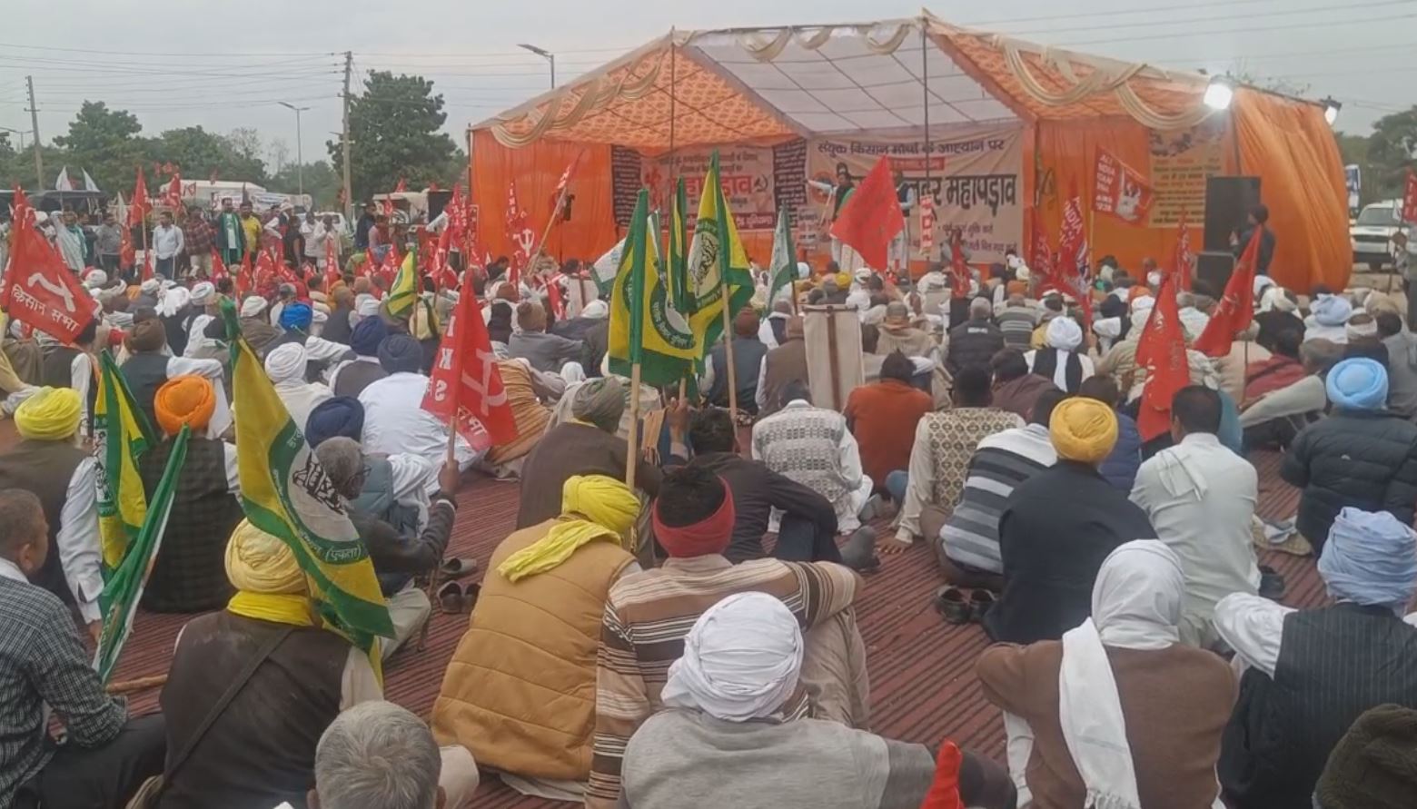 Farmers Protest in Panchkula Haryana Rakesh Tikait kisan aandolan skm kisan mahapadav Haryana News