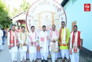 Union Minister Rameswar Teli visit in Majuli