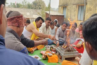 Hawan for Uttarkashi Tunnel trapped laborers