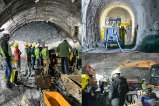 ഉത്തരകാശി ദുരന്തം  Silkyara tunnel collapse rescue operation  tunnel collapse  Uttarkashi  തുരങ്കം തകര്‍ന്നു  Uttarkashi disaster  workers trapped  Silkyara tunnel  rescue operations  ഉത്തരകാശി രക്ഷാപ്രവർത്തനം  Uttarkashi tunnel collapse