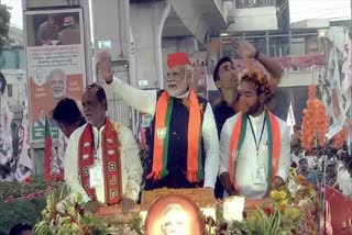 PM Modi Road Show in telangana