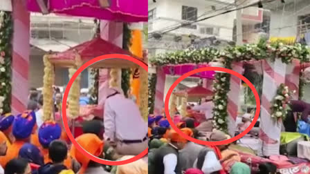 A person died during Nagar Kirtan in Haryana's Faridabad