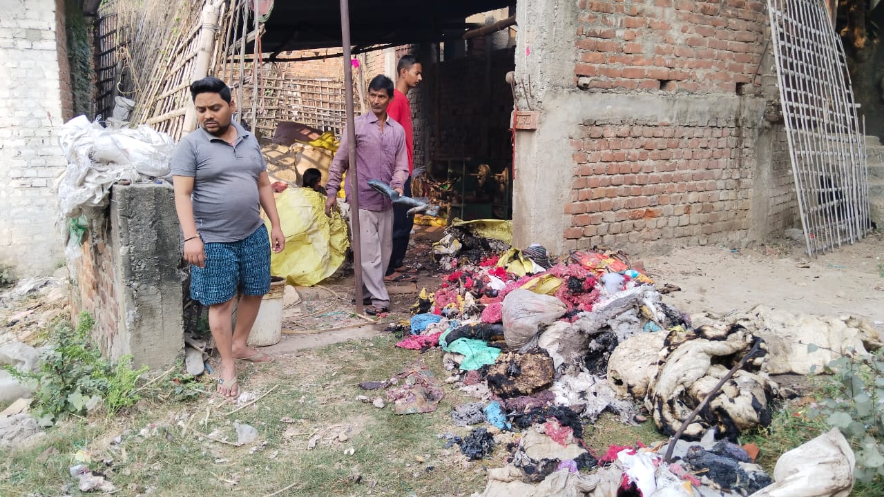 Fire In Cotton Warehouse In Shiekhpura