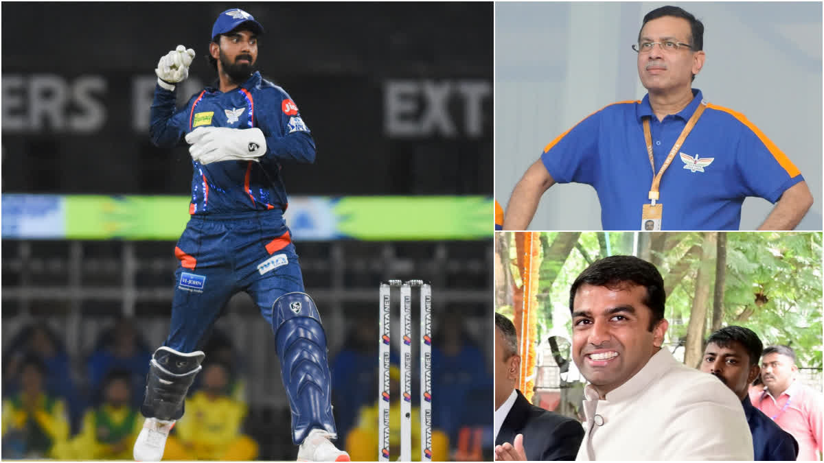 KL Rahul, Sanjiv Goenka and Parth Jindal