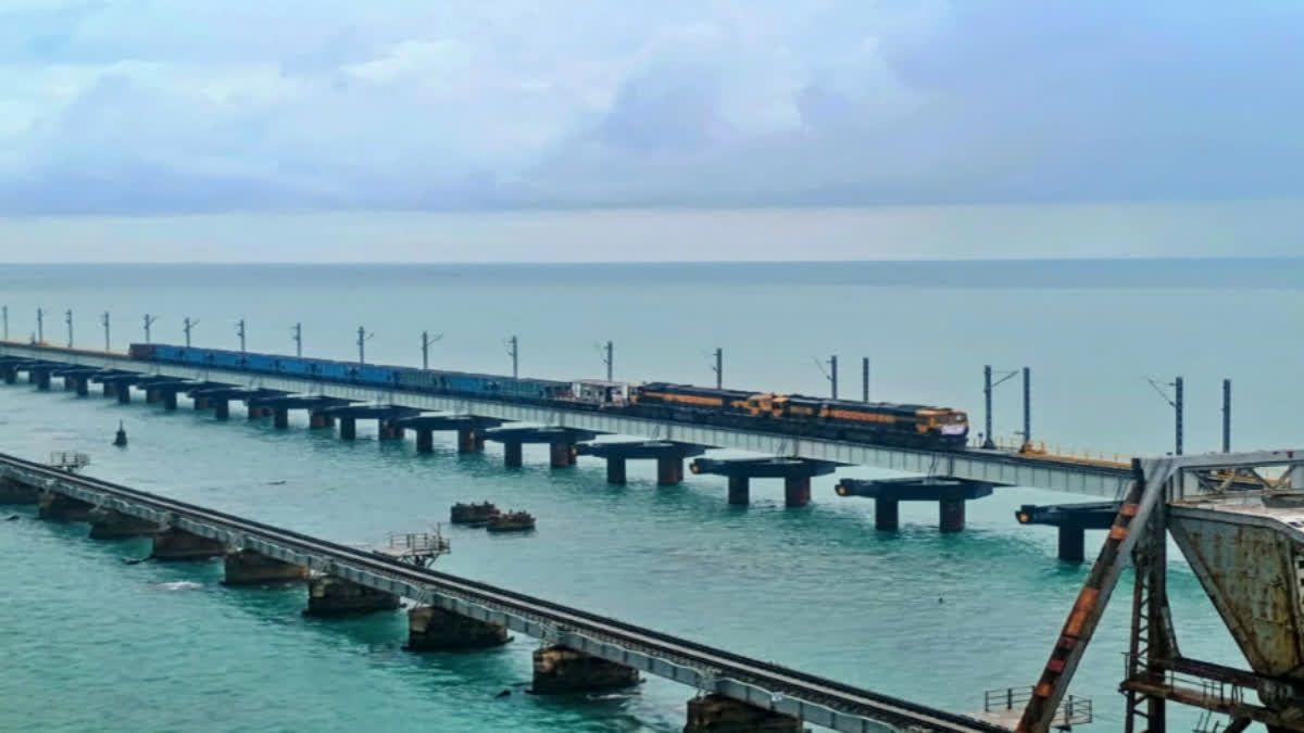 Railway Safety Commissioner recommends to run train at 50 kmph on Pamban Bridge