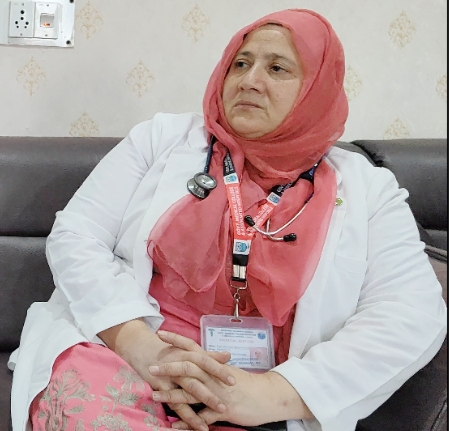 Dr Syed Masooma Rizvi, Professor and Head Department of Obstetrics and Gynecology at GMC, Srinagar during conversation with ETV Bharat about causes and treatment of gestational diabetes