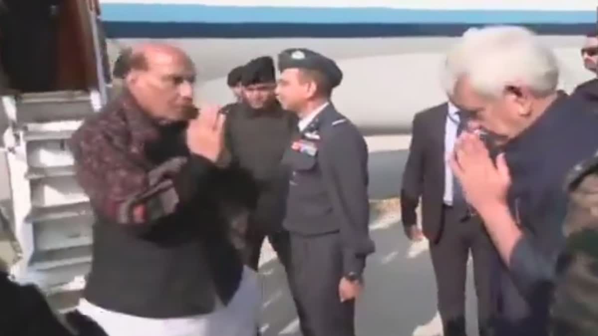 Etv BhRajnath Singh to visit jammu Kashmir todayarat