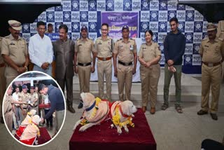Farewell ceremony Organized for sniffer dogs