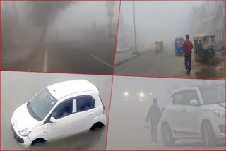 road-accident-in-haryana-due-to-fog-car-drowned-in-canal-in-jind-school-bus-accident-in-jhajjar