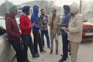 Barnala Traffic Police Action on traffic violators