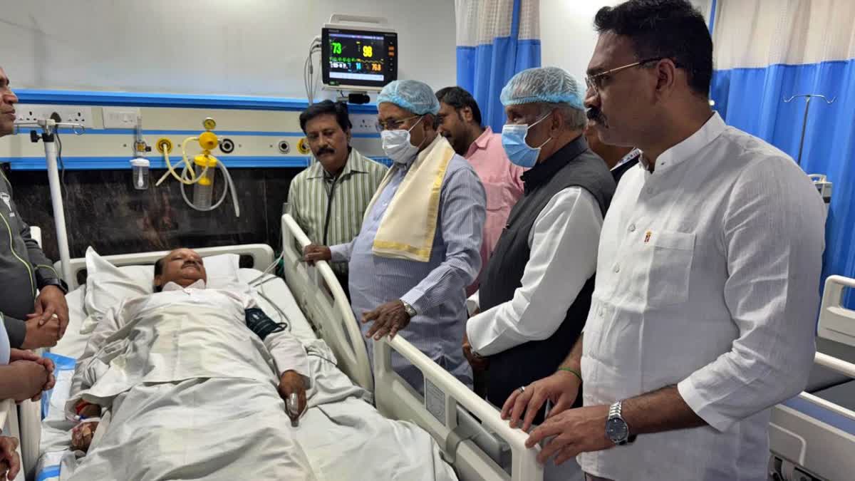 RAJASTHAN RAJYA SABHA MEMBER ADMITTED TO HOSPITAL IN BELAGAVI: CM SIDDARAMAIAH ENQUIRES ABOUT HEALTH