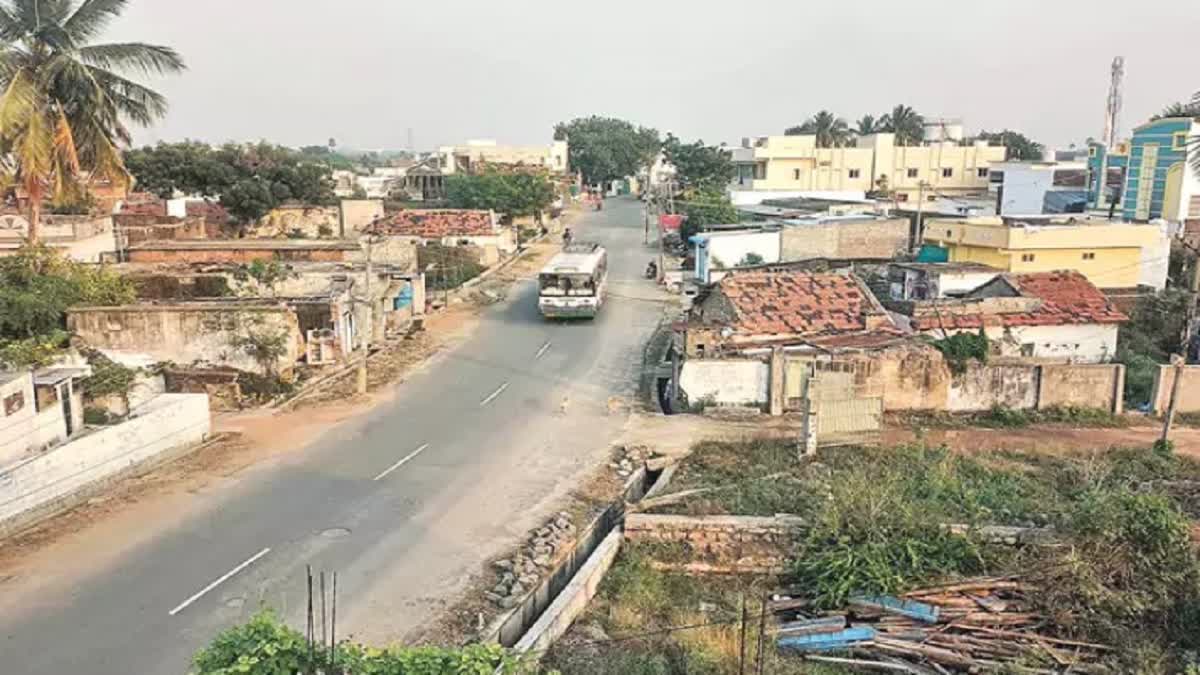 A birds eye view of Annaram village of Telangana