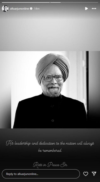 Celebrities Mourn the Loss of Former Prime Minister Dr. Manmohan Singh