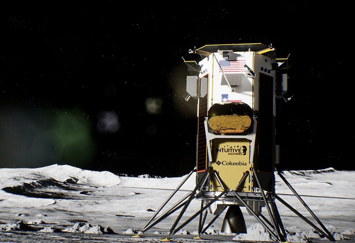 The first commercial vehicle on the moon (Credit- NASA)