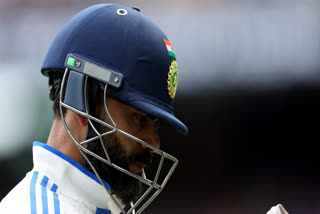 Virat Kohli gave a stare to the Melbourne Cricket Ground spectator after getting booed by the crowd following his dismissal in India's first innings.