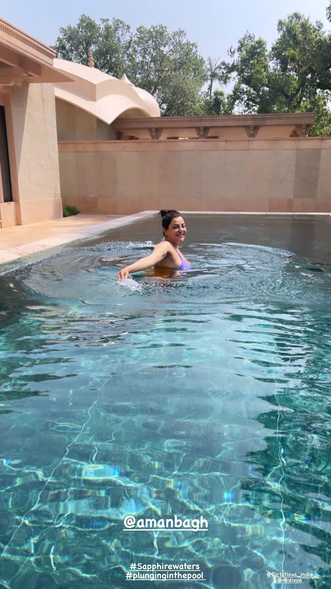 Mommy-to-be Kajal Aggarwal unwinds in Rajasthan, shares pool pic from luxury resort