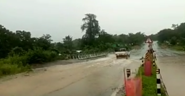 flooding on the National Highway 27