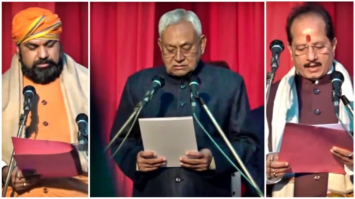 Nitish Kumar takes oath as CM for 9th time; BJP leaders as Dy CMs also sworn-in