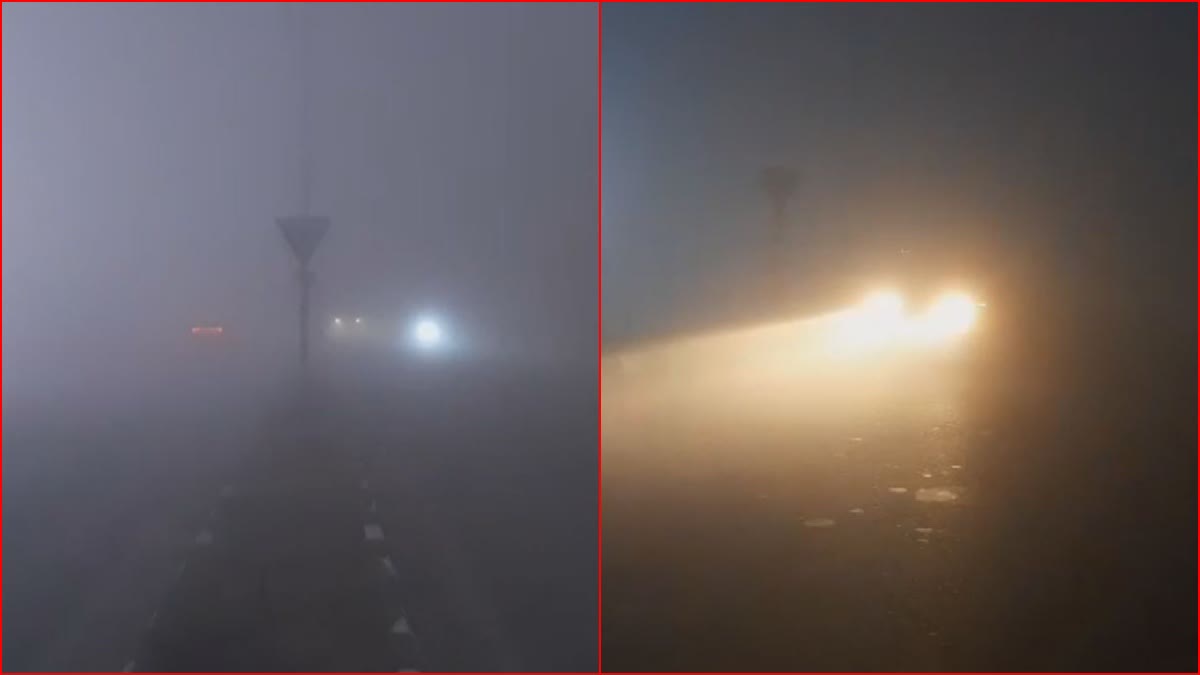 Ambala Heavy Fog Haryana Cold Wave weather Alert Poor Visibility