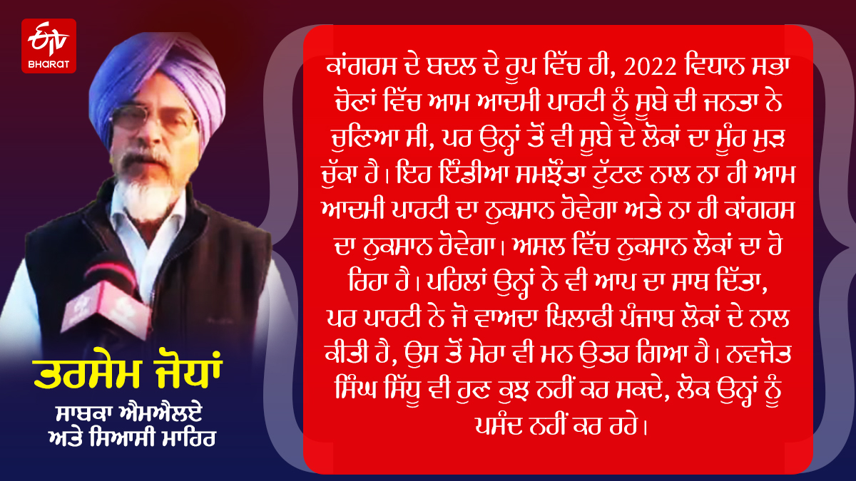 Is No INDIA Alliance between Aap and congress Effected in punjab political in upcoming lok sabha Elections