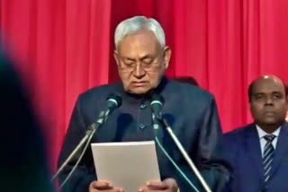 ബിഹാർ മുഖ്യമന്ത്രി  നിതീഷ് കുമാർ സത്യപ്രതിജ്ഞ ബിഹാർ  Nitish Kumar oath ceremony  Bihar NDA govt