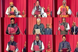 सीएम नीतीश कुमार के साथ 8 मंत्री लिए शपथ