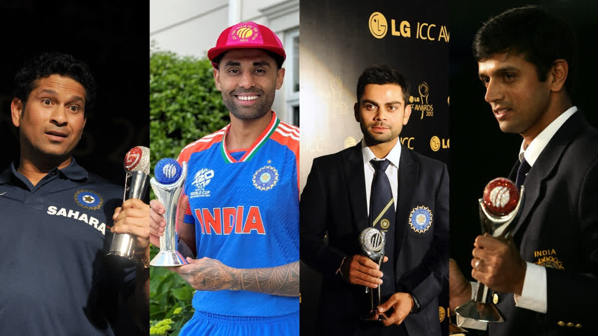 Indian cricketers to win icc awards