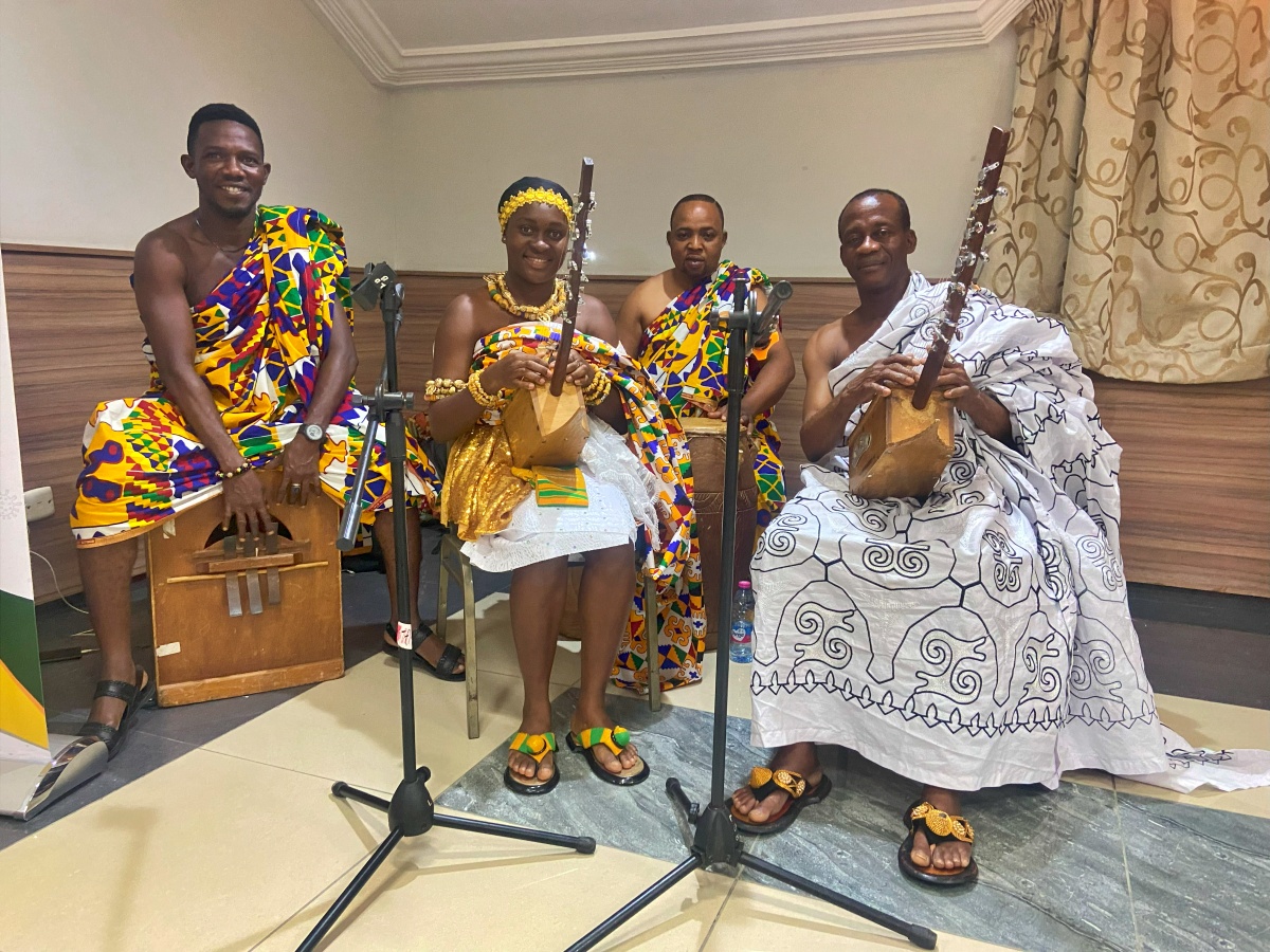 Osei Kwame Korankye and his troupe from Ghana