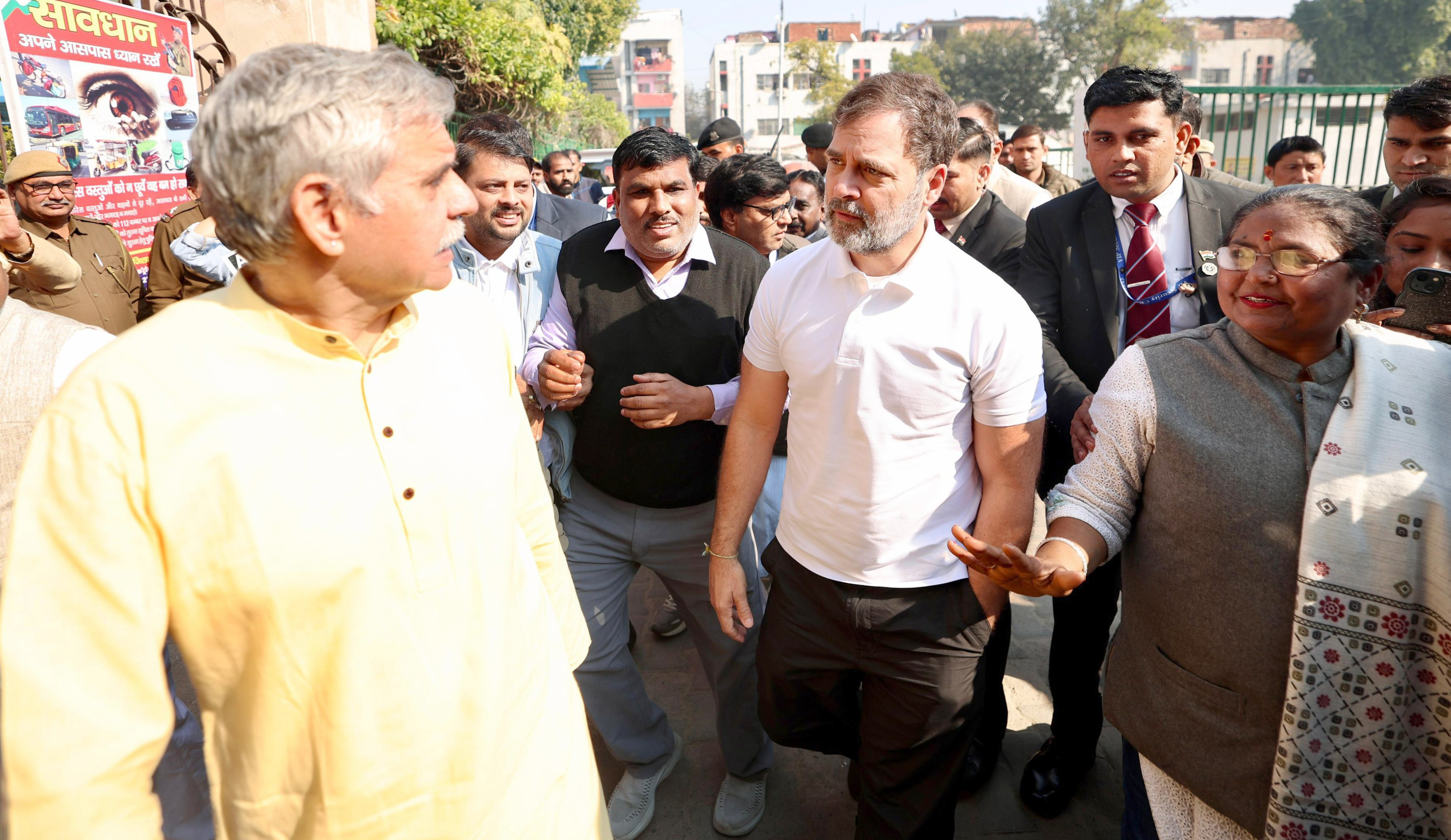 Rahul Gandhi campaigns in support of Congress candidate Sandeep Dikshit