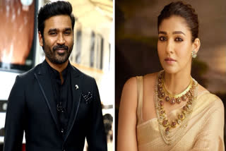 Actors Dhanush and Nayanthara