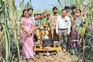 WEEDER MACHINE DESIGN BY ENGINEERING STUDENTS IN ANAKAPALLI