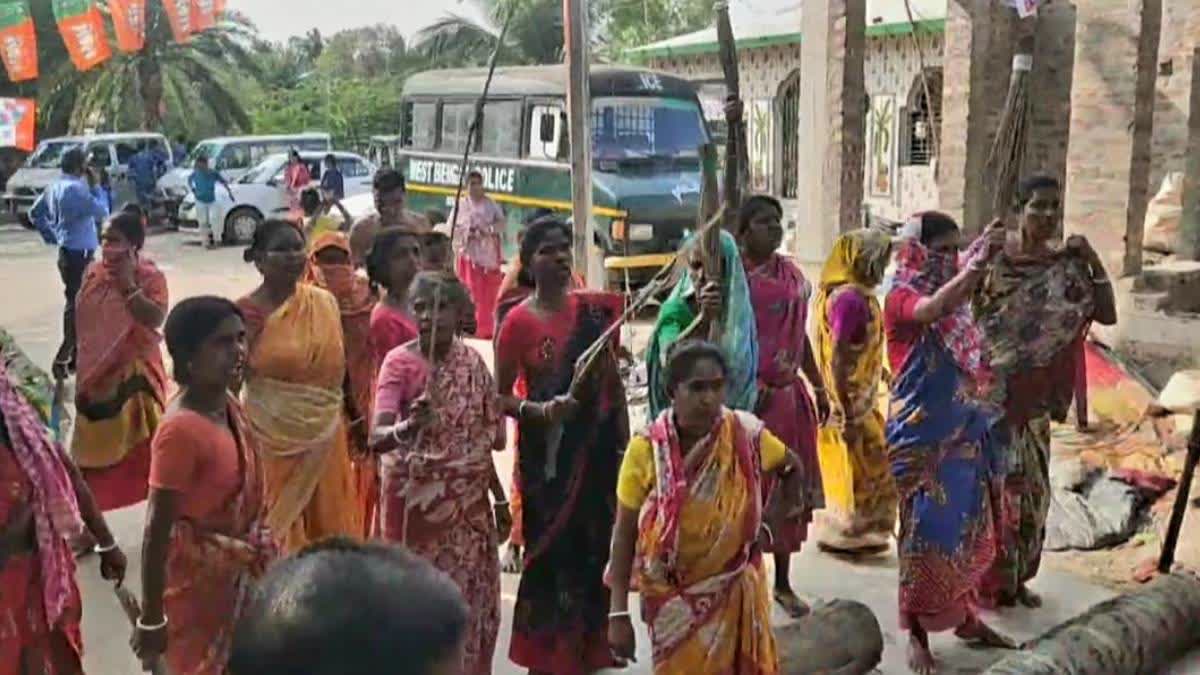 Women Protest in Sandeshkhali