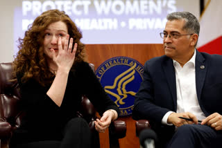 Secretary of U.S. Health and Human Services, Xavier Becerra hosts a panel discussion with families directly affected by the Alabama Supreme Court Court decision, Tuesday, Feb. 27, 2024, in Birmingham, Ala. (AP Photo)