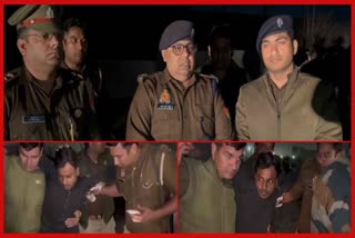 नोएडा में पुलिस की कार सवार बदमाशों से मुठभेड़