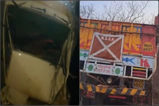 പിക്കപ്പും ലോറിയും കൂട്ടിയിടിച്ചു  കർണാടകയില്‍ വാഹനാപകടം  ബീദർ കർണാടക  Road Accident  police case