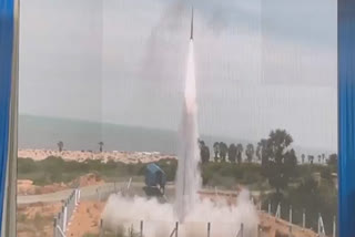 Rohini sounding rocket successfully launched from the Kulasekarapattinam