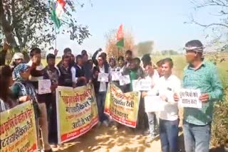 Demonstration in CM village Attari