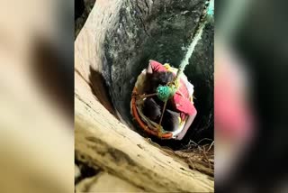 mentally ill person fell into the well