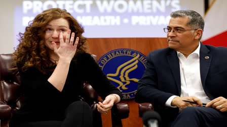 Secretary of U.S. Health and Human Services, Xavier Becerra hosts a panel discussion with families directly affected by the Alabama Supreme Court Court decision, Tuesday, Feb. 27, 2024, in Birmingham, Ala. (AP Photo)