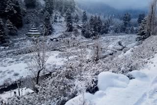 برفباری سے جنوبی کشمیر کی عوام میں خوشی کی لہر